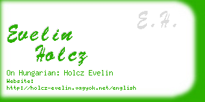 evelin holcz business card